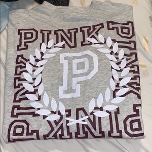PINK Long Sleeve Campus Tee